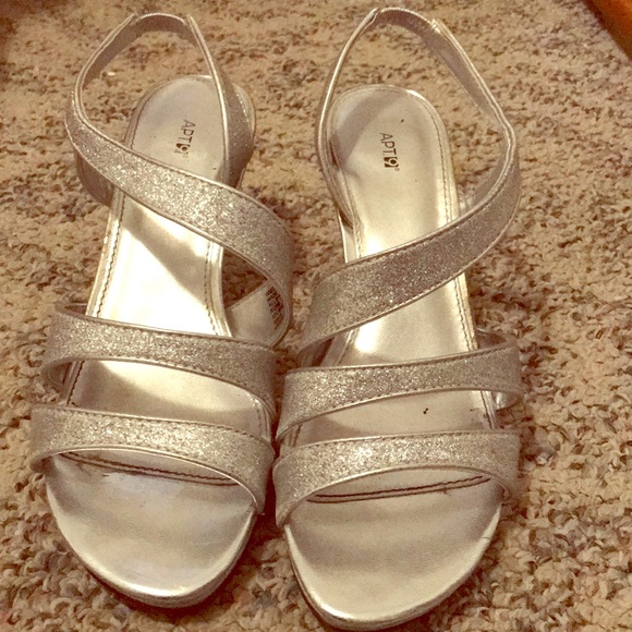 Apt. 9 Shoes - Silver Heels